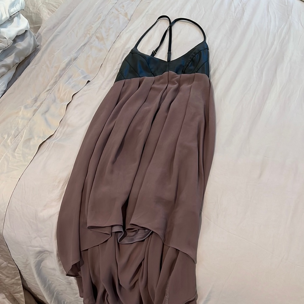 High low low back dress